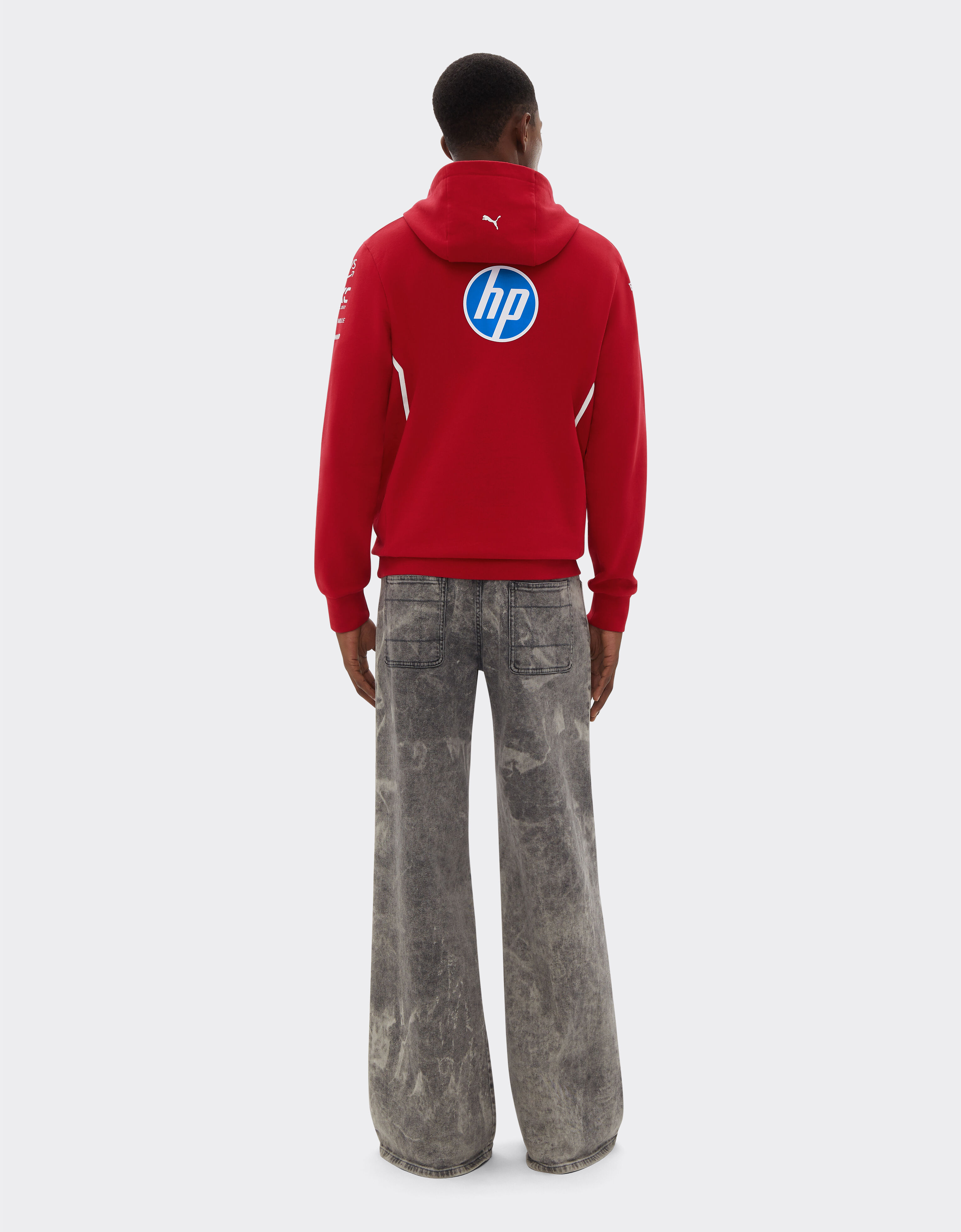 Ferrari Puma for Scuderia Ferrari HP 2025 pilots hoodie 赛车红 LA01Wf