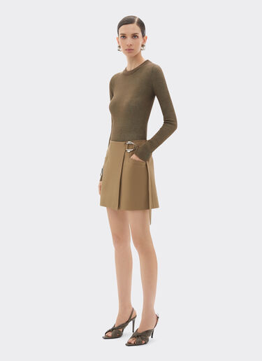 Ferrari 科技棉质半裙 Khaki Green 50064f