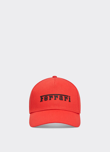 Ferrari 涂层徽标棒球帽 Rosso Corsa 红色 20403f