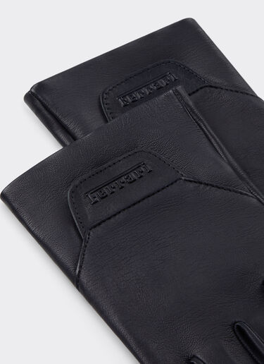 Ferrari 纳帕皮革无指手套 Navy 49850f