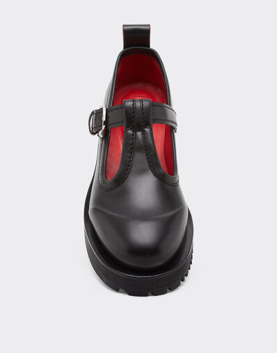 Ferrari Leather Mary Jane's Black 22742f