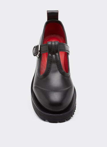 Leather Mary Jane's Ferrari Leather Mary Jane's Black 22742f