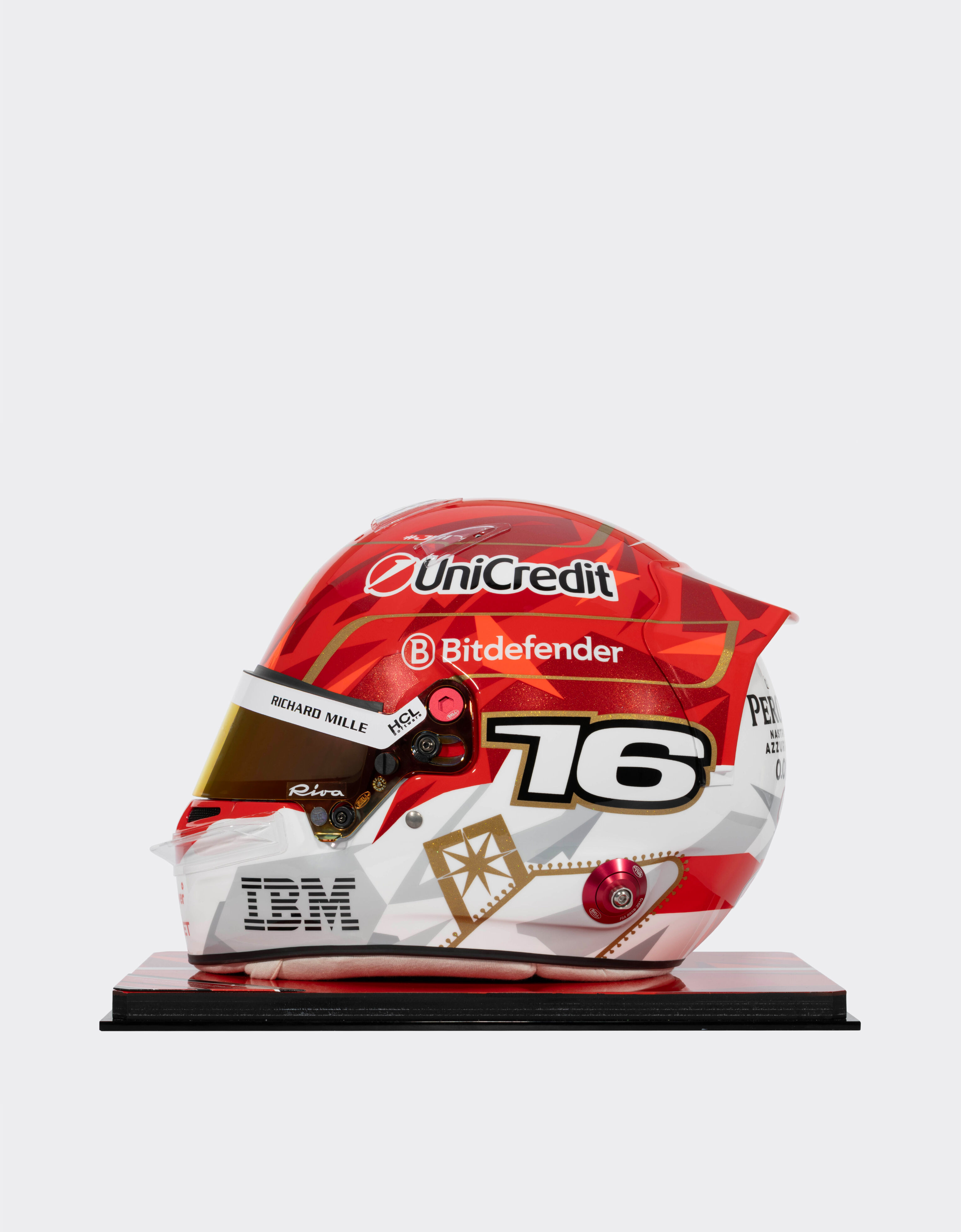 Ferrari 1:1比例夏尔·勒克莱尔拉斯维加斯头盔 - 2025特别版 MULTICOLOUR LA070f