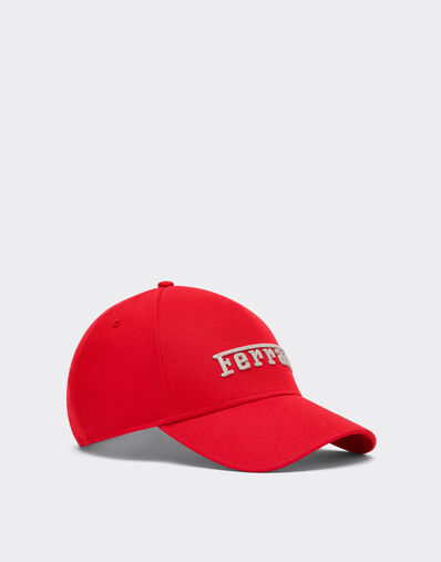 Ferrari 法拉利徽标刺绣棒球帽 Racing red 22825f