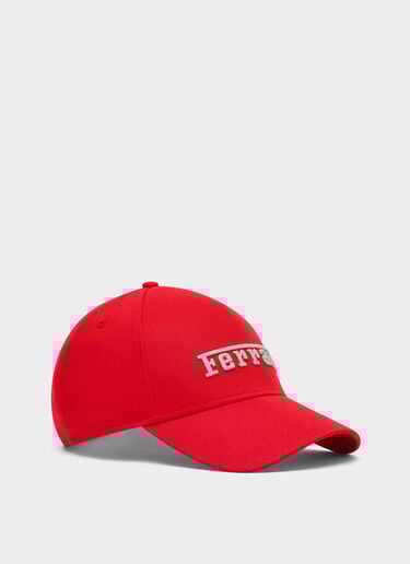Ferrari Baseball cap with embroidered Ferrari logo Racing red 22825f