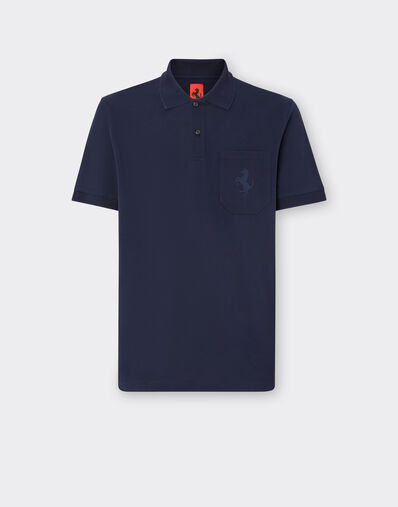 Ferrari 跃马徽标拼饰 Polo 衫 米色 22412f