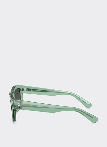 Ferrari Ray-Ban for Scuderia Ferrari RB2228M 透明绿色醋酸纤维眼镜，搭配灰色渐变镜片 Verde Albero LA0JIf