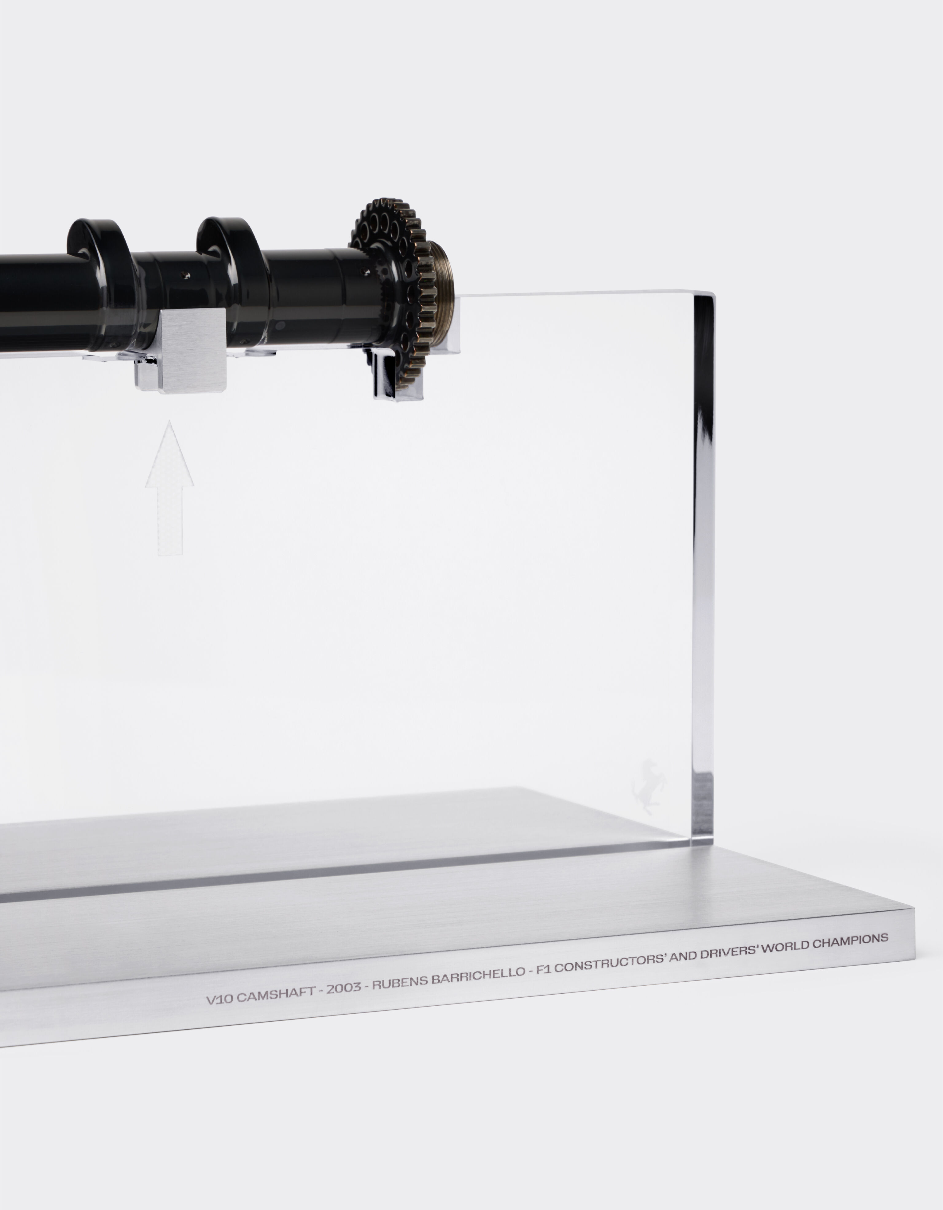 Ferrari Original 2002 F1 V10 engine crankshaft, World Champion Silver 51391f