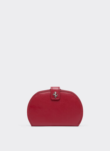 Ferrari 光面皮革对折钱包 Maison Red 50417f