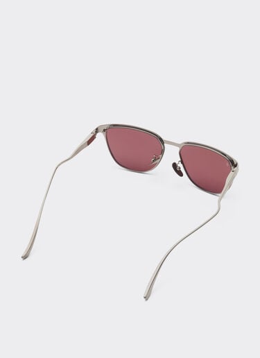 Ferrari Ferrari sunglasses ingunmetal metalwith purple polarized lenses Gunmetal LA0LBf