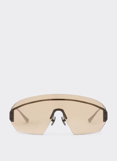 Ferrari Ferrari sunglasses in antique gold metal with rose gold mirrored lenses Gold LA0LKf