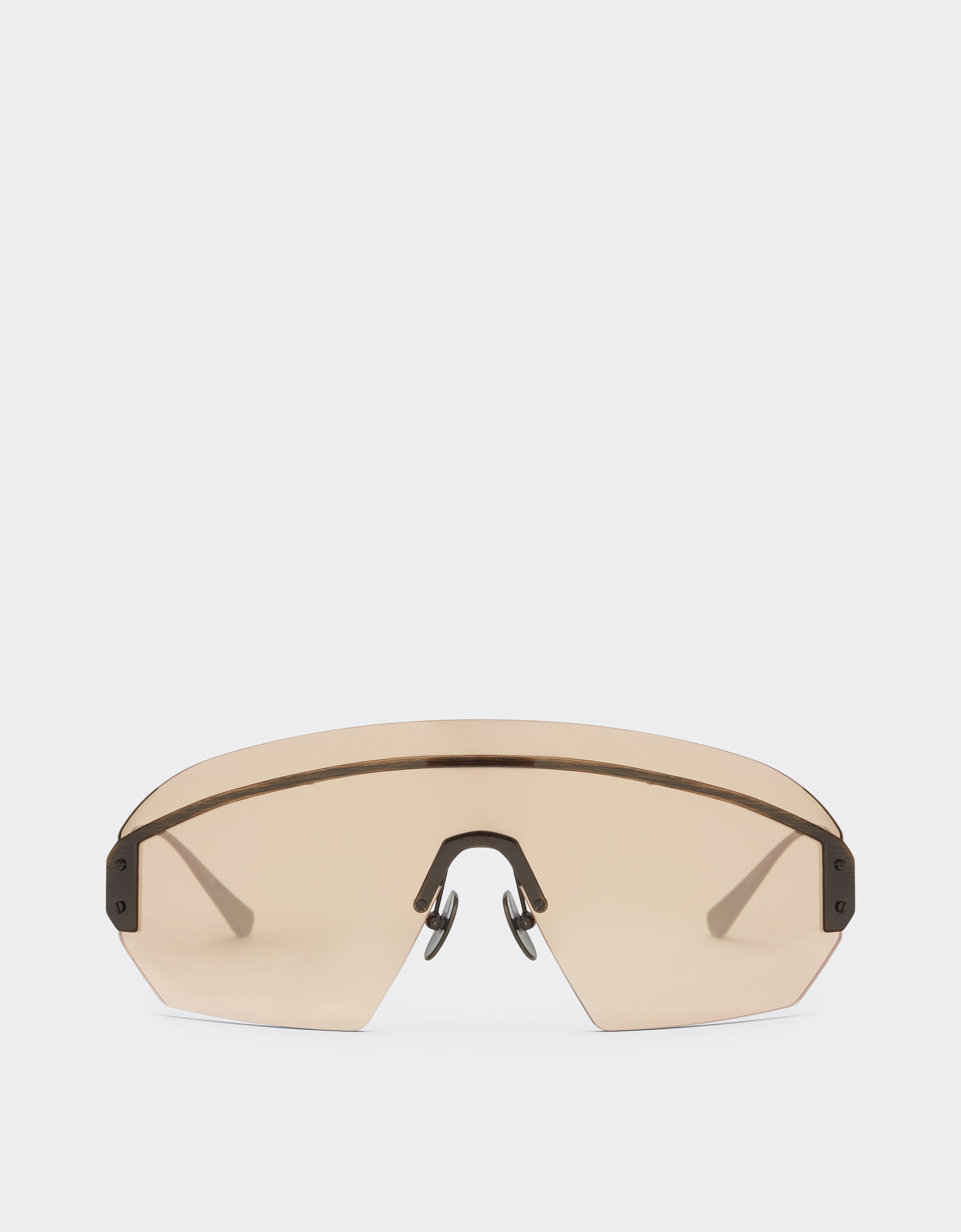 Ferrari Ferrari sunglasses in antique gold metal with rose gold mirrored lenses Gold LA0LKf