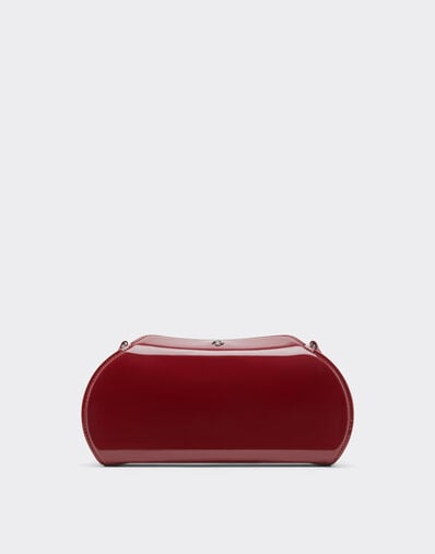 Ferrari Ferrari Dino leather wallet with shoulder strap Cherry 49275f
