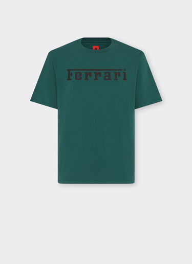 Ferrari 法拉利徽标棉质 T 恤 无花果绿 21179f