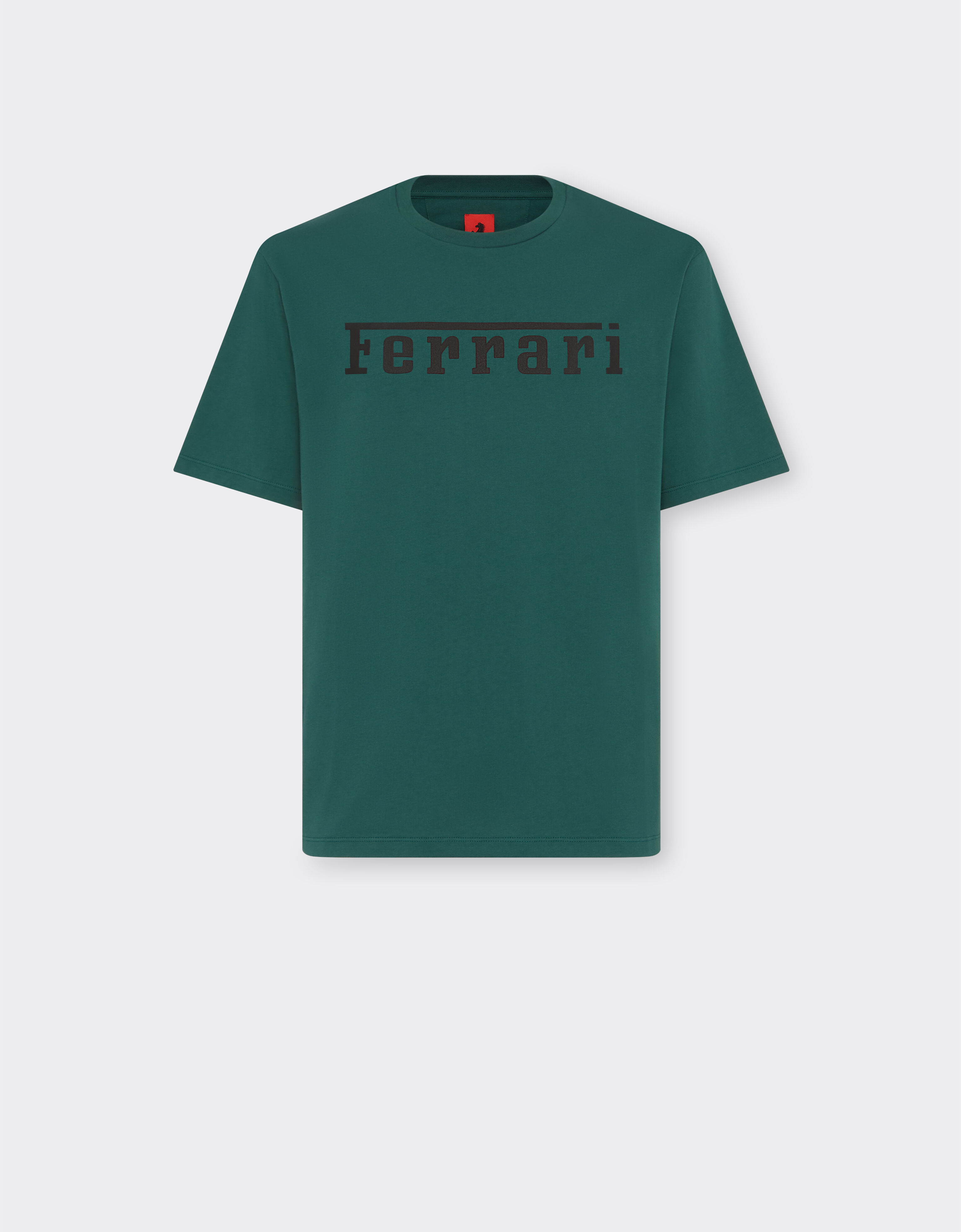 Ferrari 法拉利徽标棉质 T 恤 无花果绿 21179f