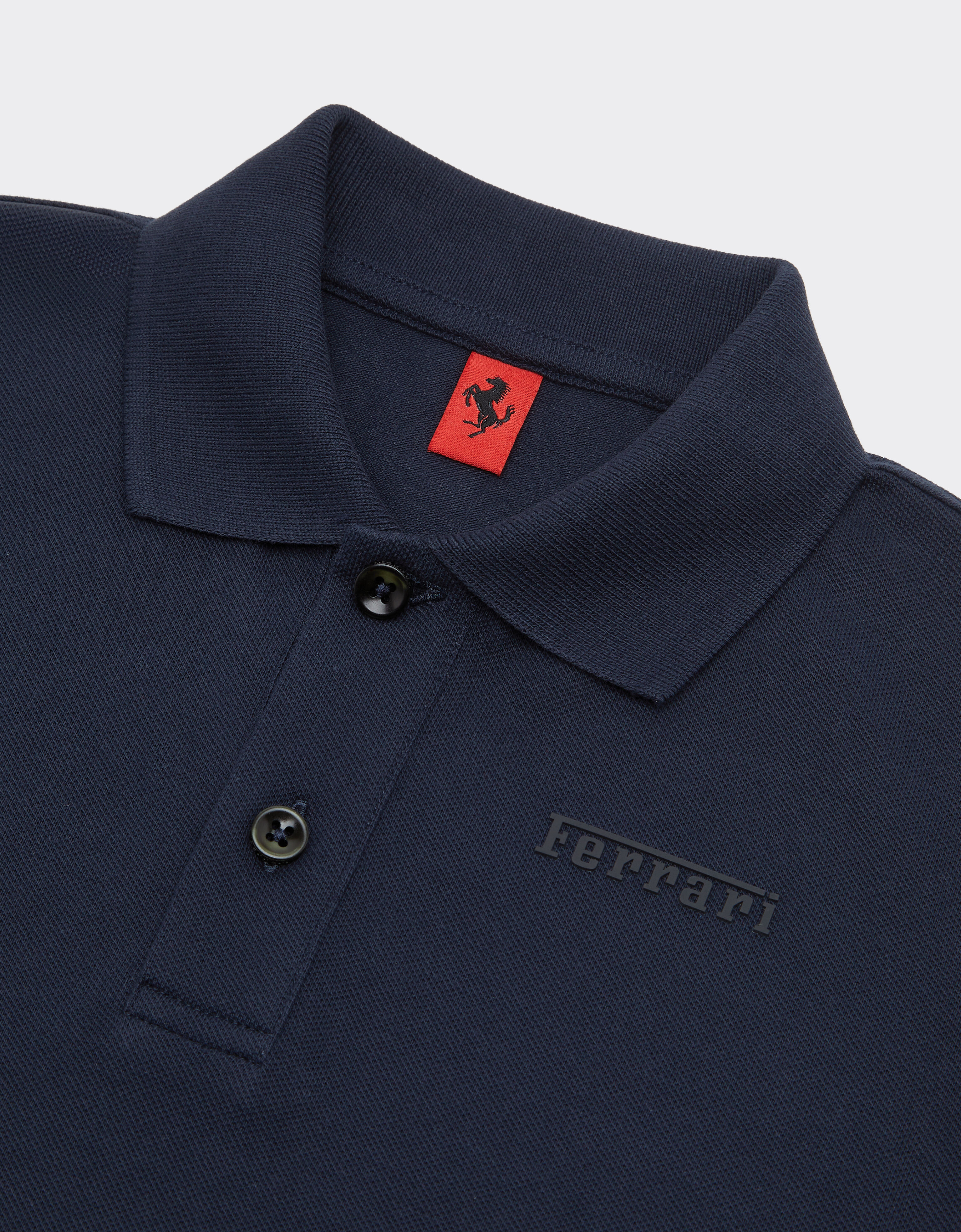 Ferrari 法拉利徽标有机棉 Polo 衫 海军蓝 22760fK