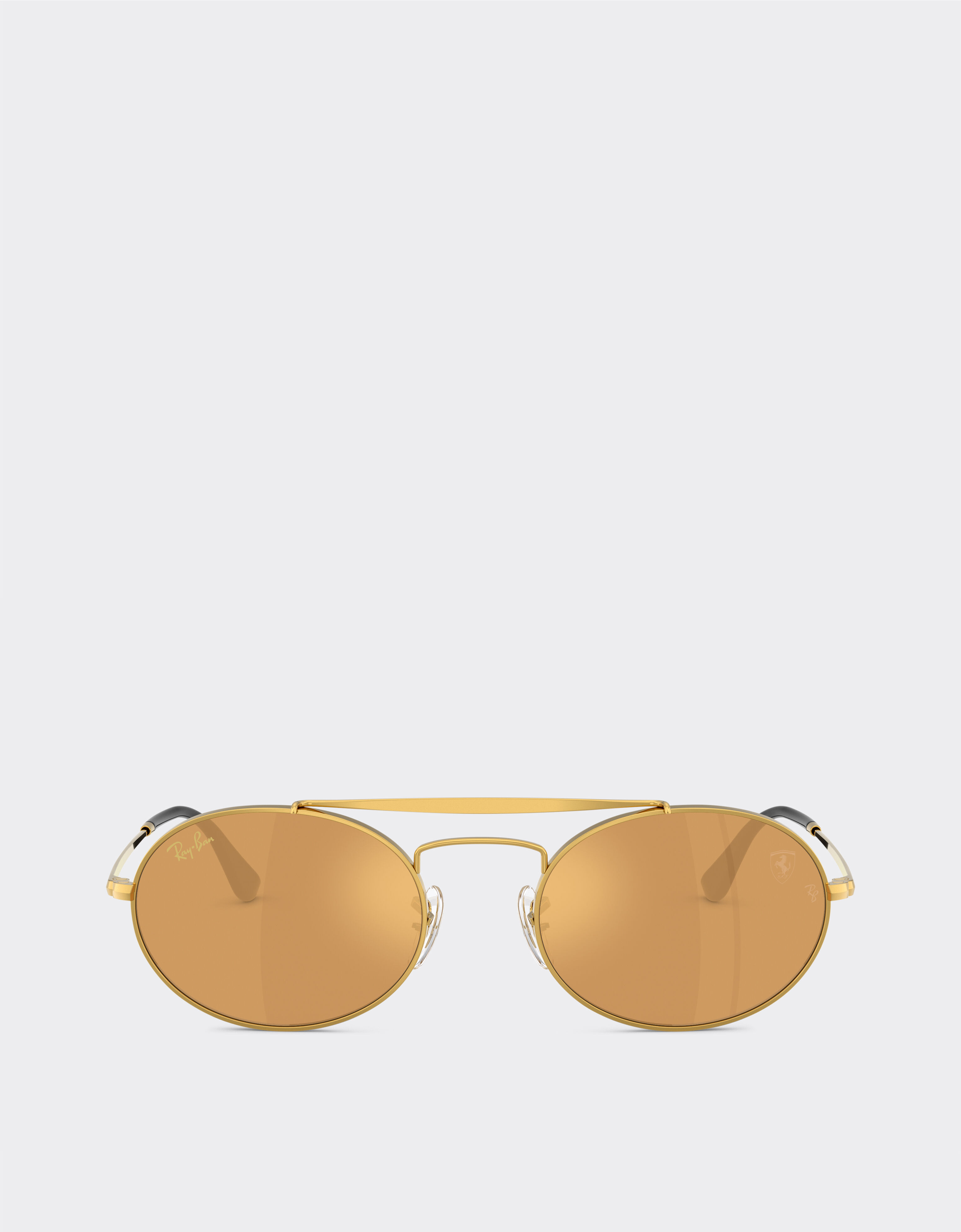 雷朋与法拉利车队联名款 RB3775M 浅棕色镜面金色镜片金色金属太阳镜 Ferrari 雷朋与法拉利车队联名款 RB3775M 浅棕色镜面金色镜片金色金属太阳镜 金色 LA0EDf