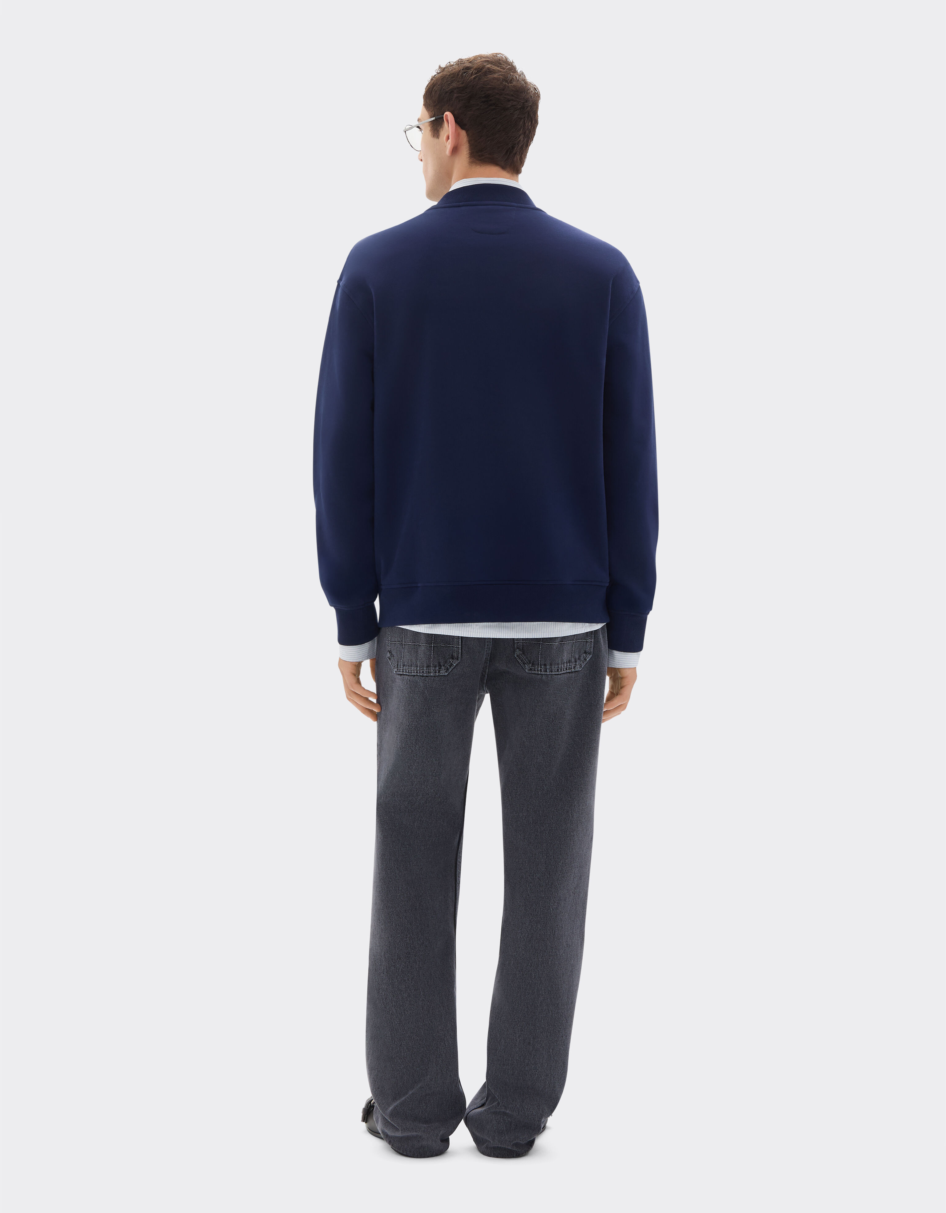 Ferrari 法拉利拼饰棉质卫衣 Ultramarine 50822f