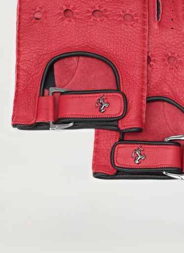 Ferrari 跃马细节皮革驾驶手套 Rosso Corsa 红色 47148f