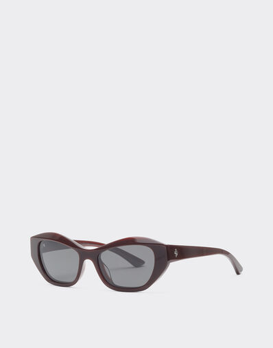 Ferrari Ferrari sunglasses in red stripedacetate with black polarized lenses Rosso Scuro LA0L4f