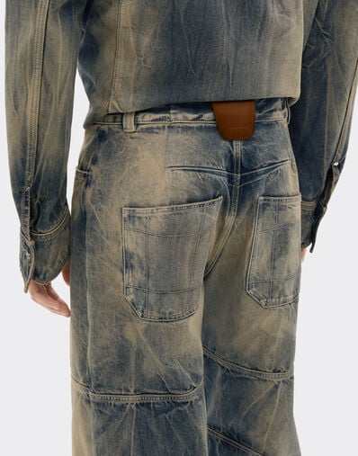Ferrari 酸洗牛仔裤 Blu Denim 51186f