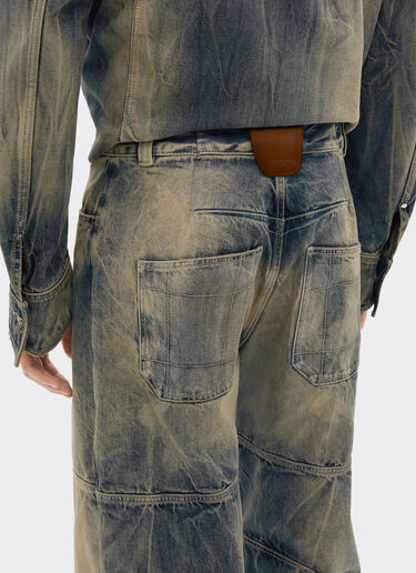 Ferrari 酸洗牛仔裤 Blu Denim 51186f