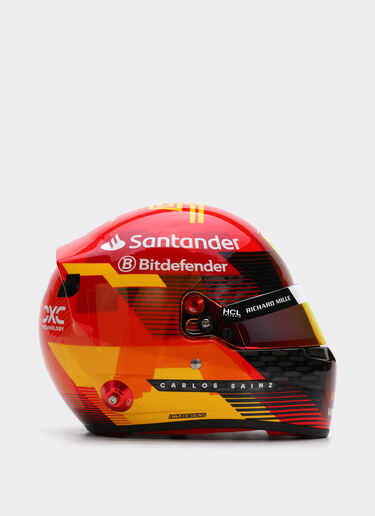 Ferrari 卡洛斯-塞恩斯迷你头盔（比例 1:2 - 西班牙特别版 2024 红色 F1355f