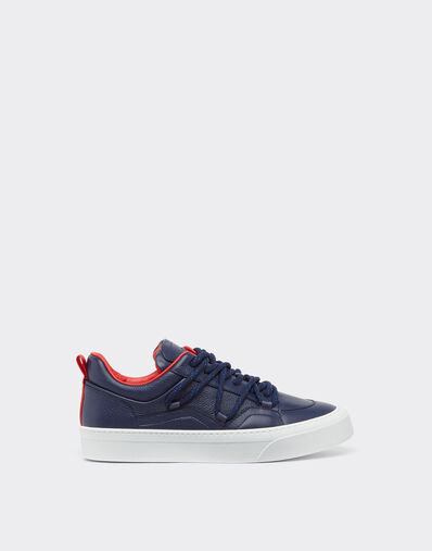 Ferrari Trainers in tumbled leather Navy 22237f