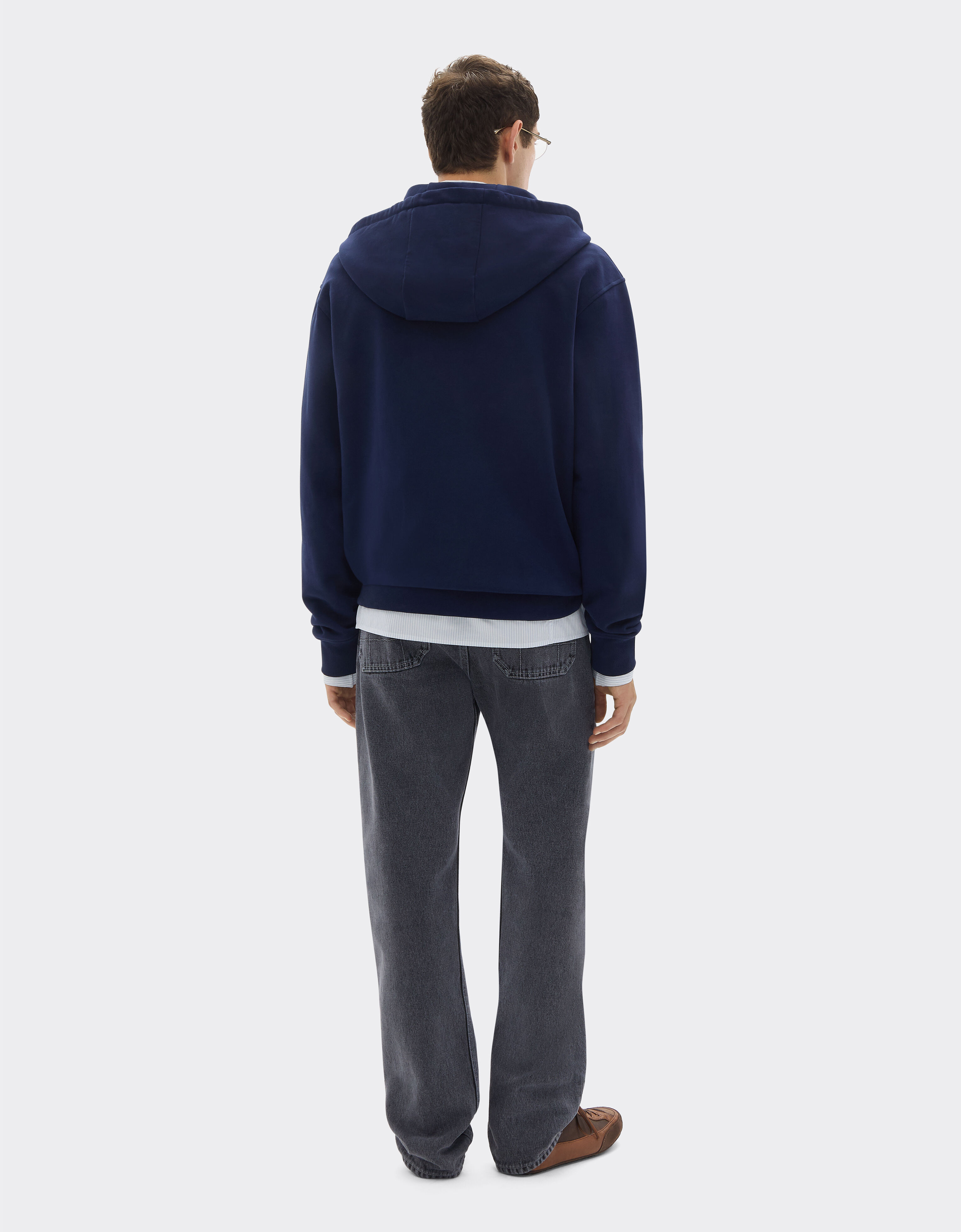 Ferrari 法拉利拼饰棉质拉链卫衣 Ultramarine 50823f