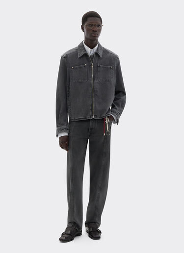 Ferrari Dark marbled denim trousers Granite Gray 49944f