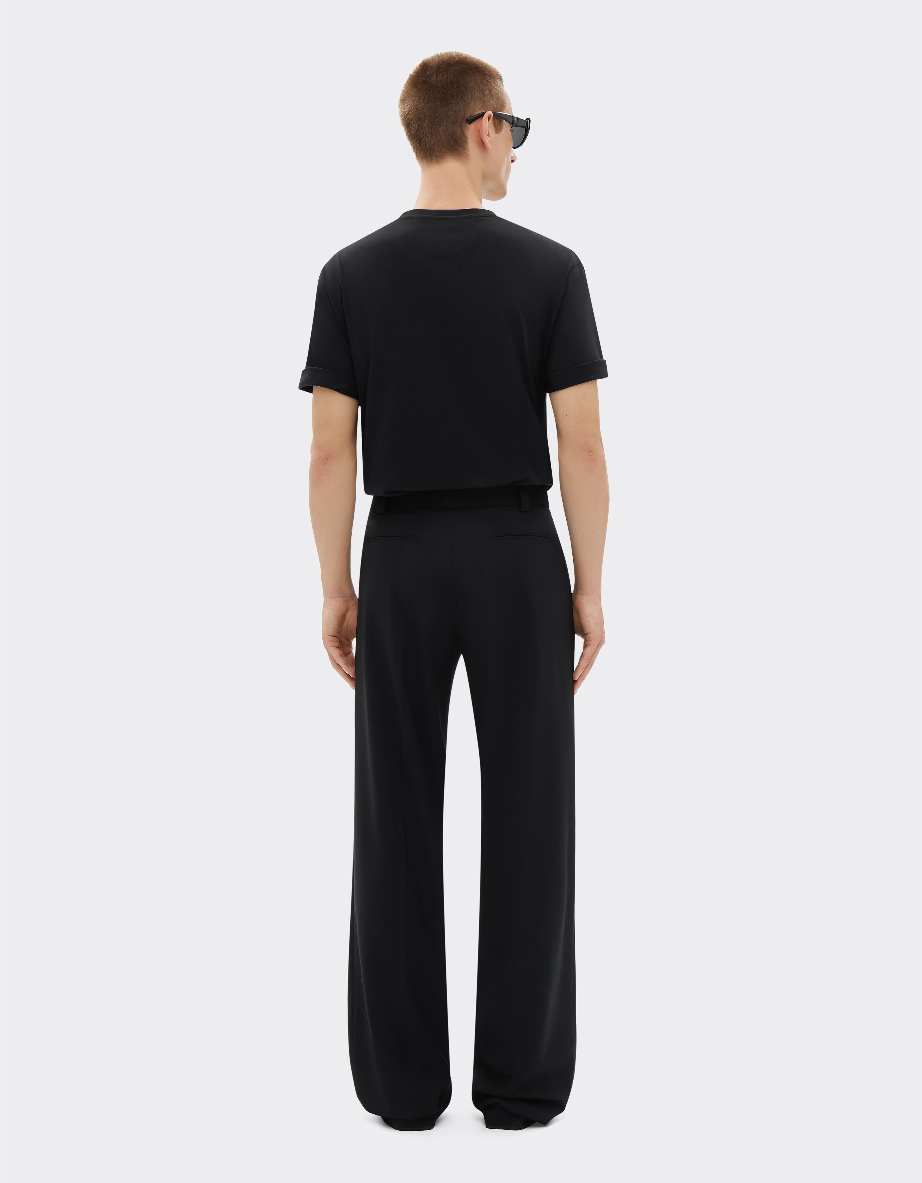 Ferrari 法拉利徽标棉质 T 恤 黑色 21179f