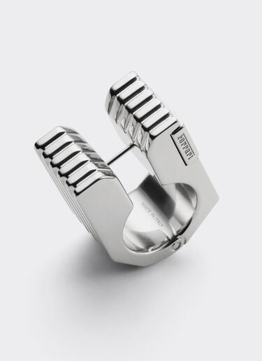 Ferrari 带纹理金属戒指 Cromo Lucido 51340f