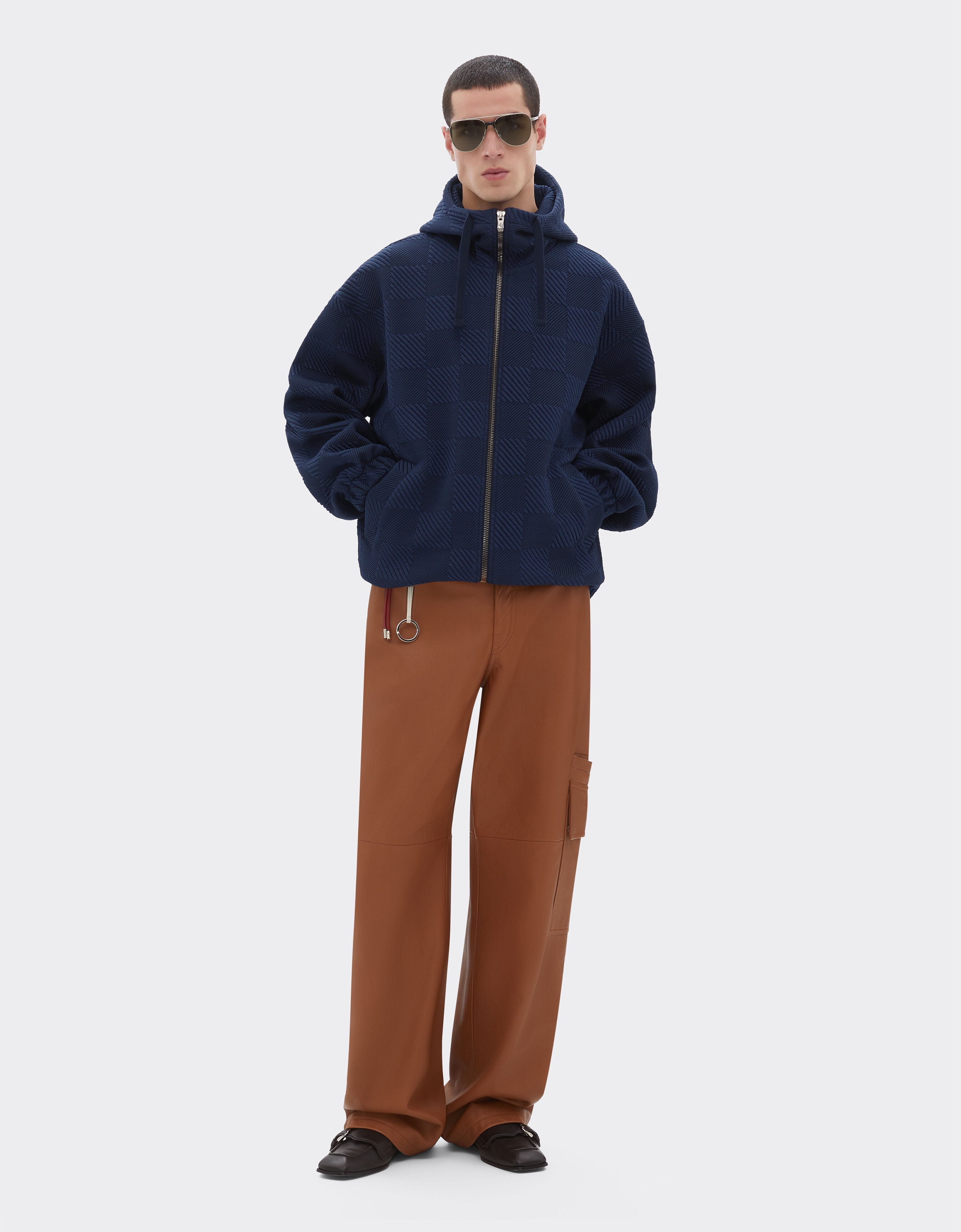 Bomber jacket in 3D-effect jersey Ferrari Bomber jacket in 3D-effect jersey Navy 51035f