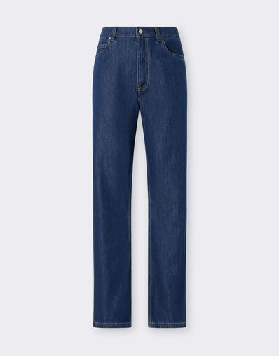 Ferrari Alcantara® 细节五口袋牛仔裤 Blu Denim CDMTR0014DCO0014f