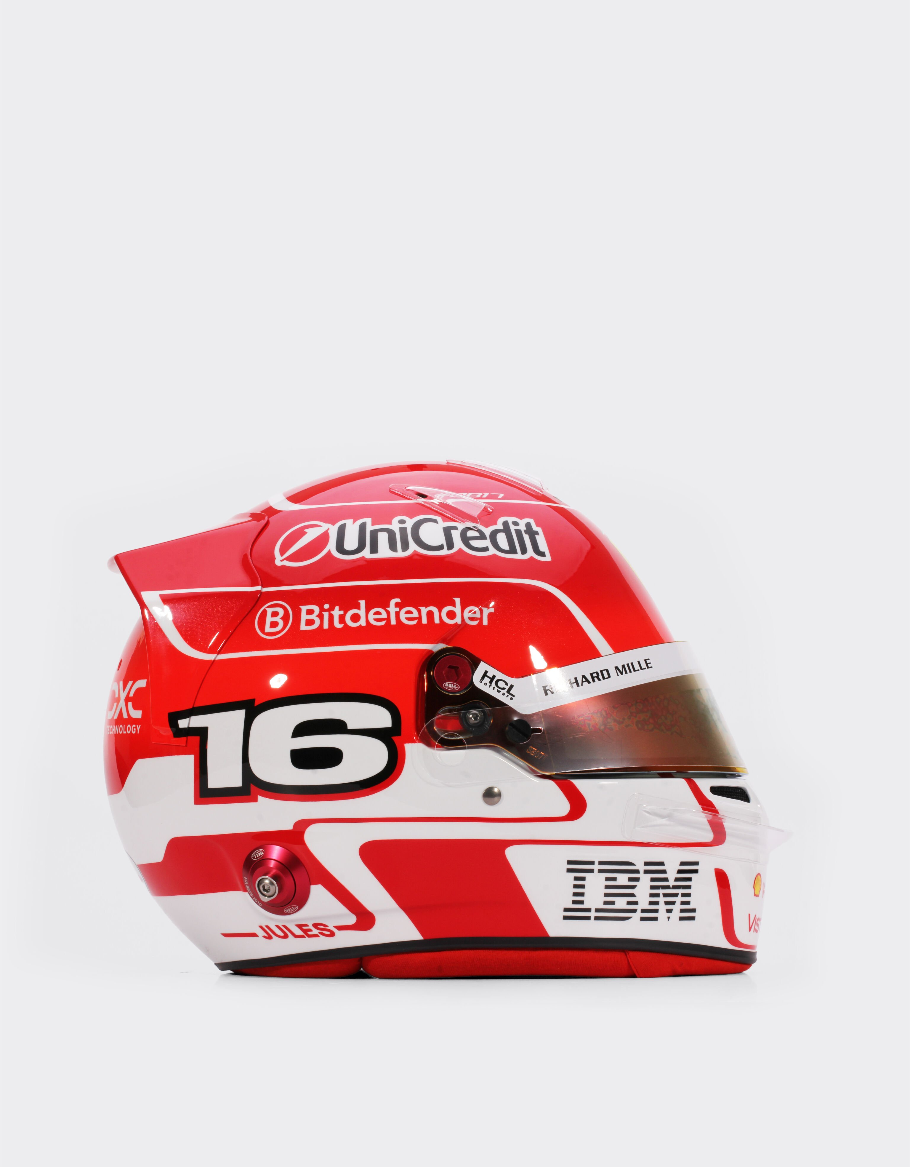 Ferrari 1:1比例2025 Charles Leclerc头盔 多色 LA079f