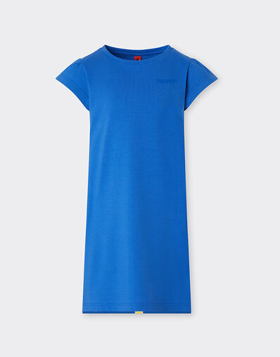 Ferrari 法拉利徽标平纹针织连衣裙 克莱因蓝 22323fK