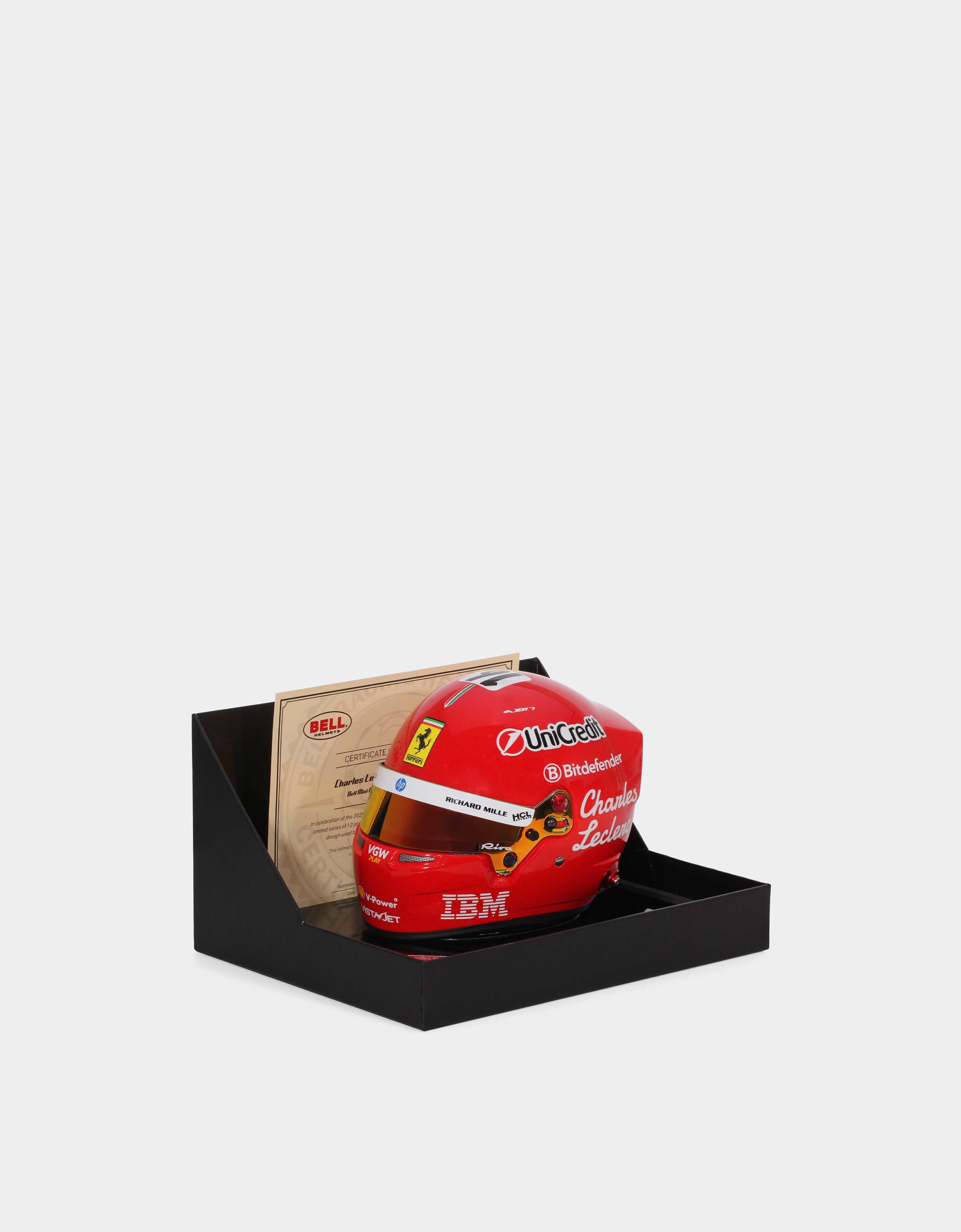 Ferrari 1:2比例勒克莱尔蒙扎迷你头盔 - 2025特别版 MULTICOLOUR LA07Vf