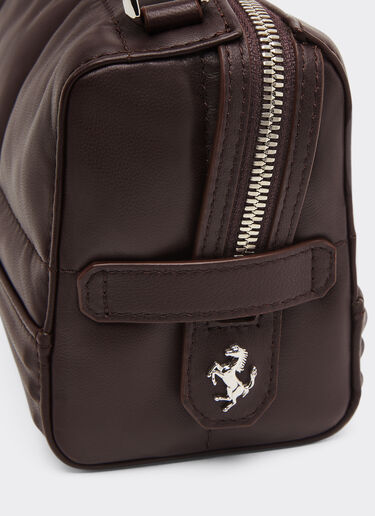 Ferrari 法拉利 GT Soft 绗缝皮革肩背包 Espresso 49770f