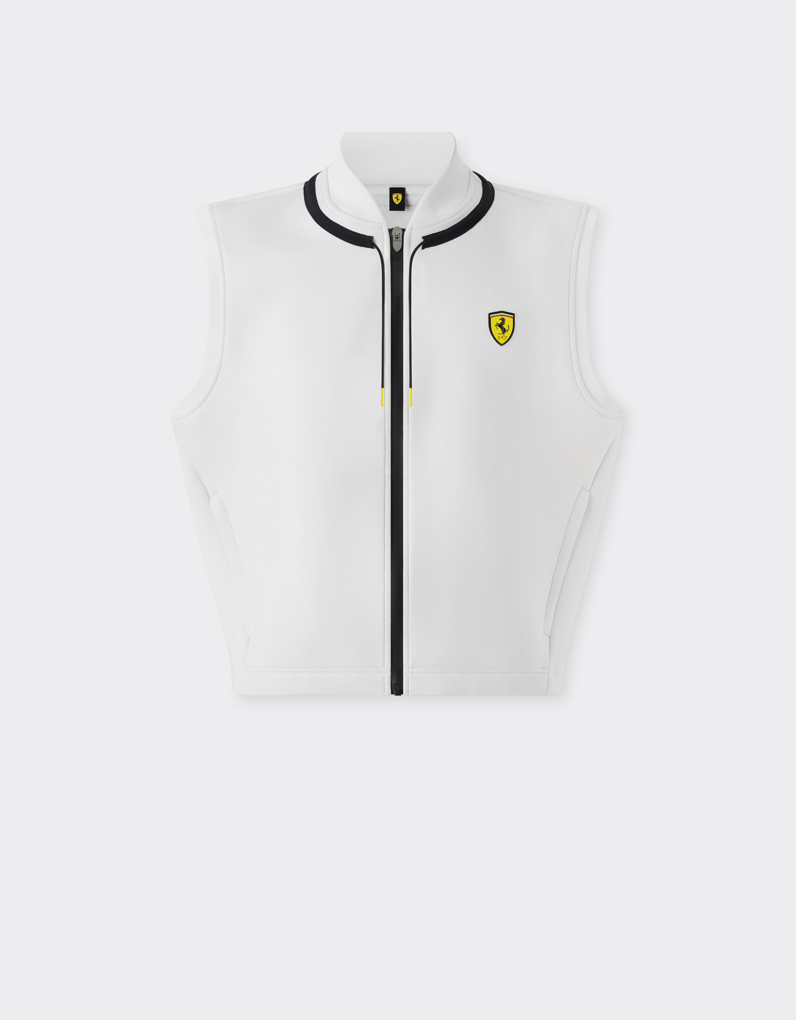  Scuba vest with Ferrari Scudetto Avorio SWMVT0011WNY0004f