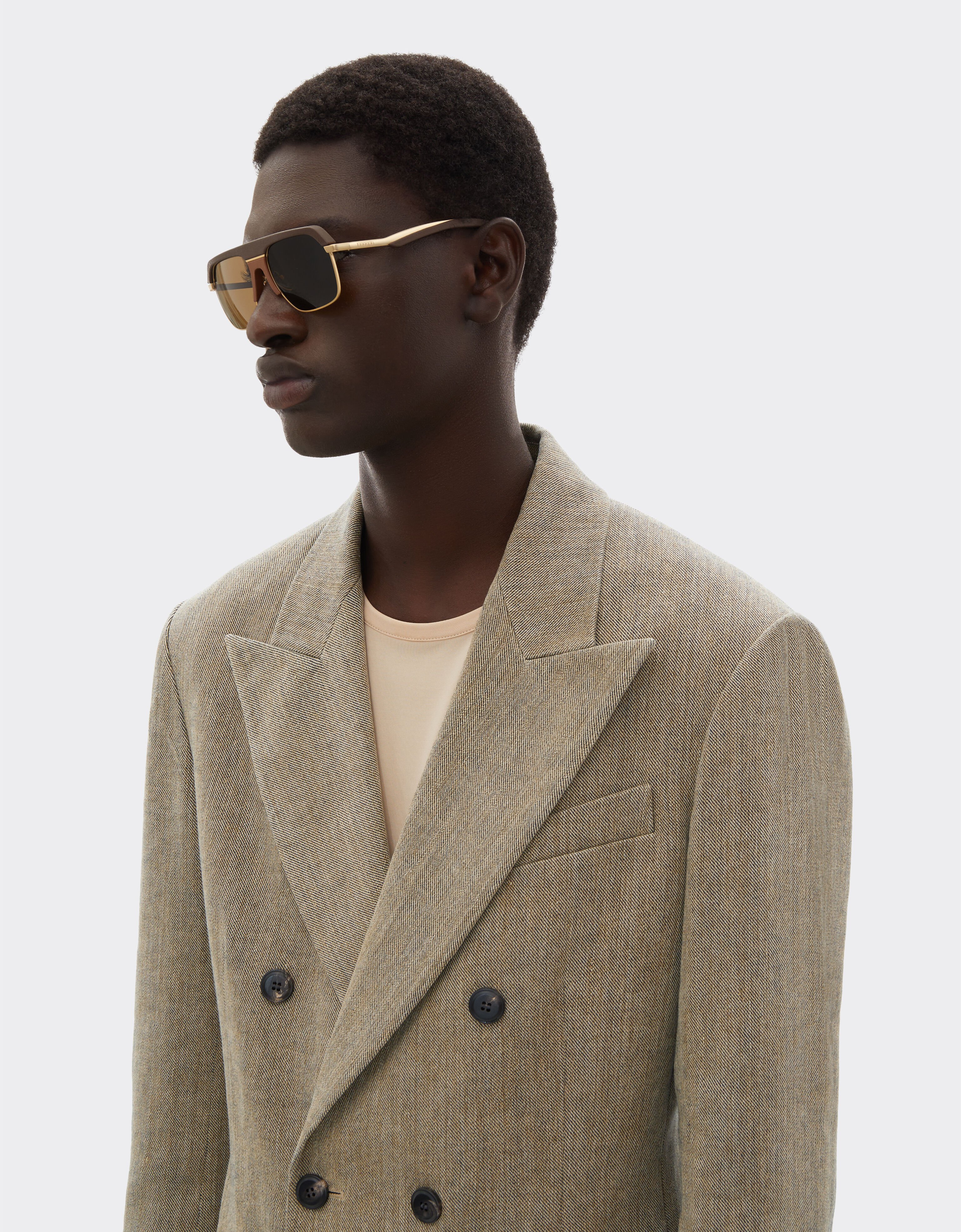 Ferrari 洗水斜纹西装外套 Khaki Green 50047f