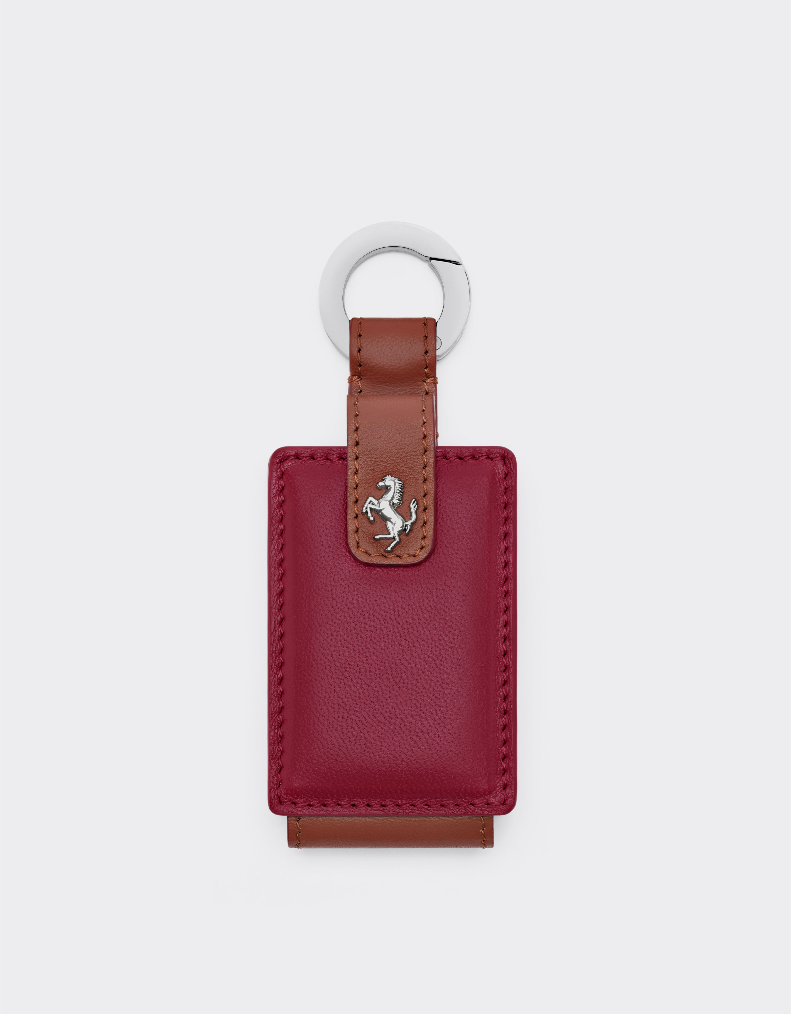 Ferrari Leather keyring for Amuleto key Maison Red 50409f