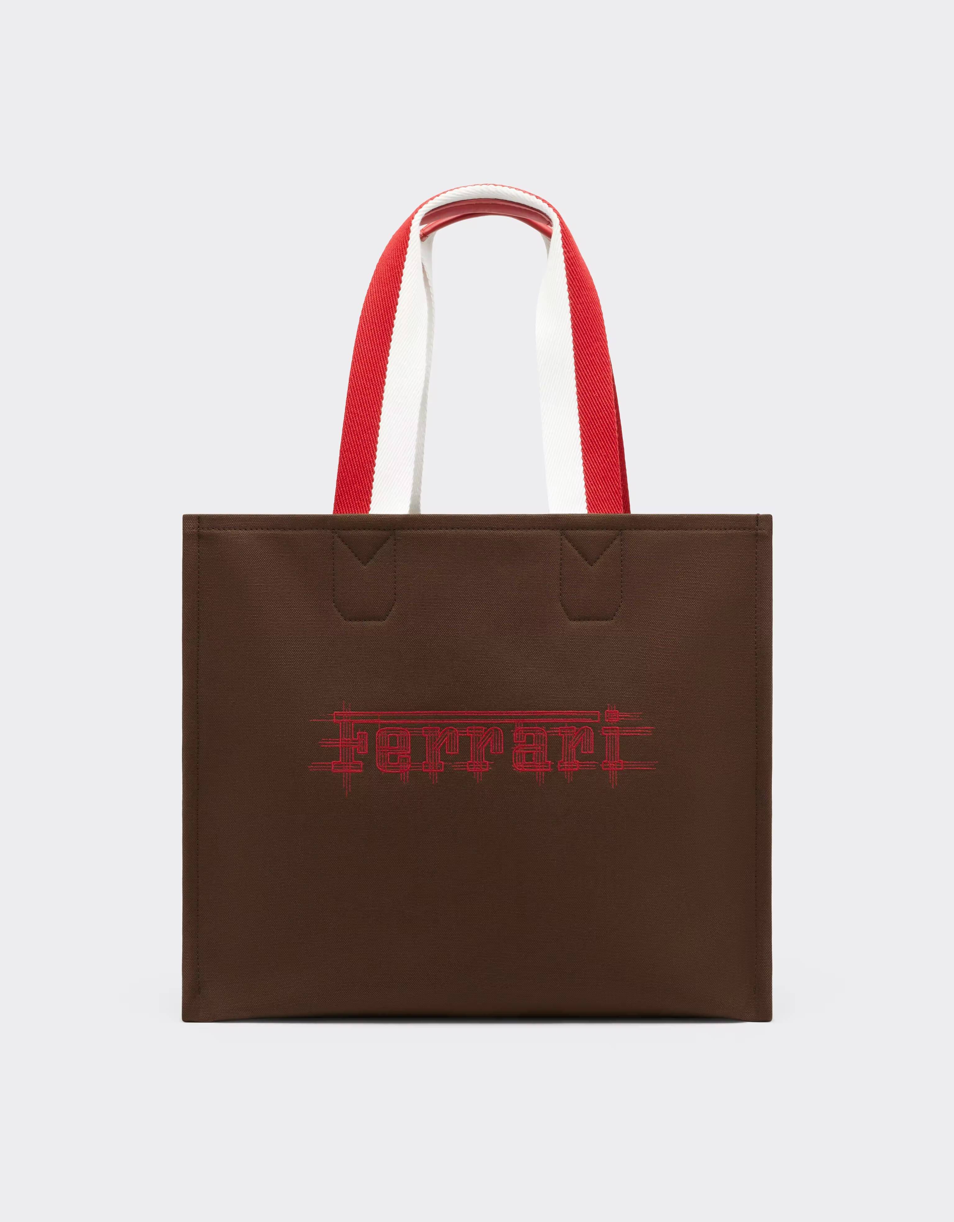 Ferrari Sac fourre-tout Ferrari en toile pour le GP de Monaco 2026 Caffè CBWTO0020YL00008f