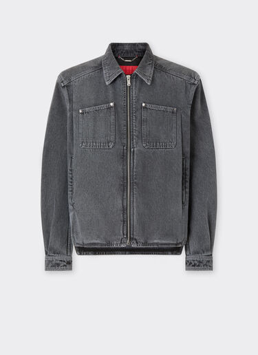 Dark marbled denim jacket Ferrari Dark marbled denim jacket Granite Gray 49942f
