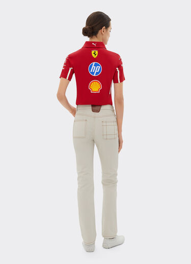 Ferrari Puma 与 Scuderia Ferrari HP 合作款2025车队 Polo 衫 樱桃色 LA027f