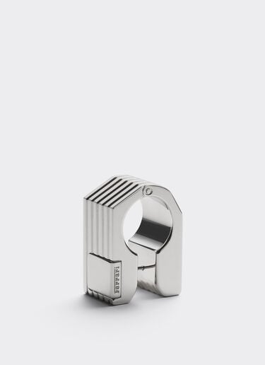 Ferrari 带纹理金属戒指 Cromo Lucido 51340f