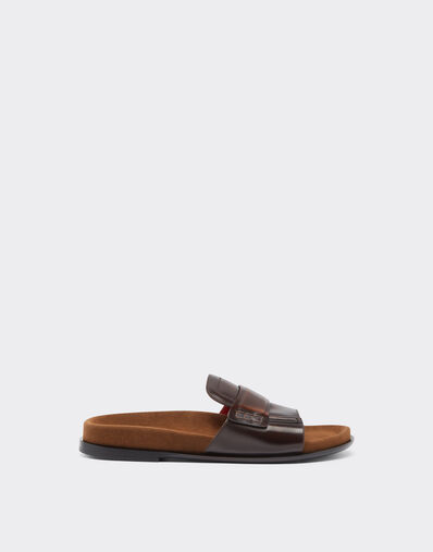 Ferrari Slide loafers in brushed leather Maison Red 22362f
