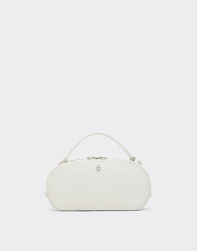 Ferrari La Ferrari Dino 迷你保龄球包，麂皮与皮革材质 Avorio 51175f