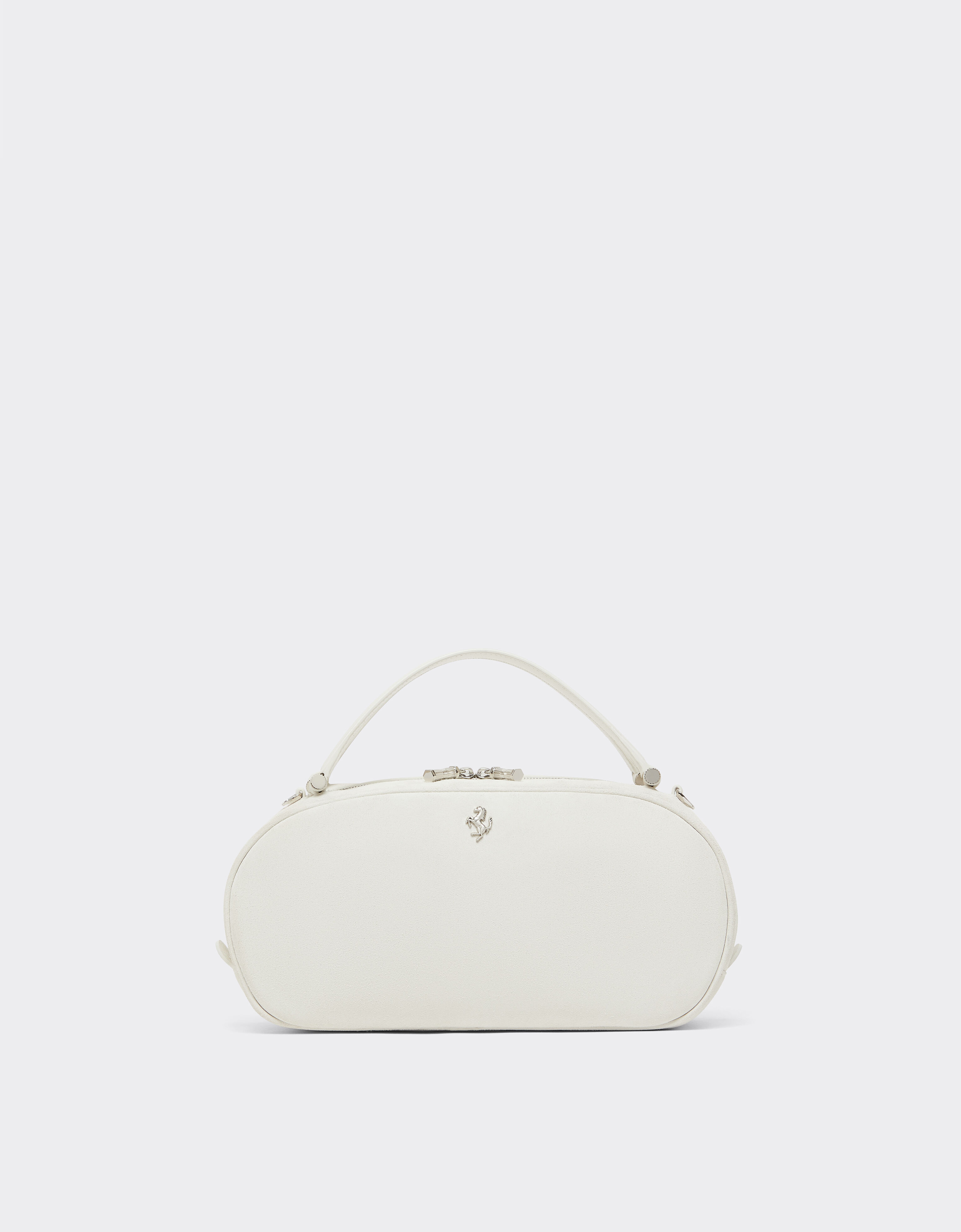 Ferrari La Ferrari Dino 迷你保龄球包，麂皮与皮革材质 Avorio 51175f