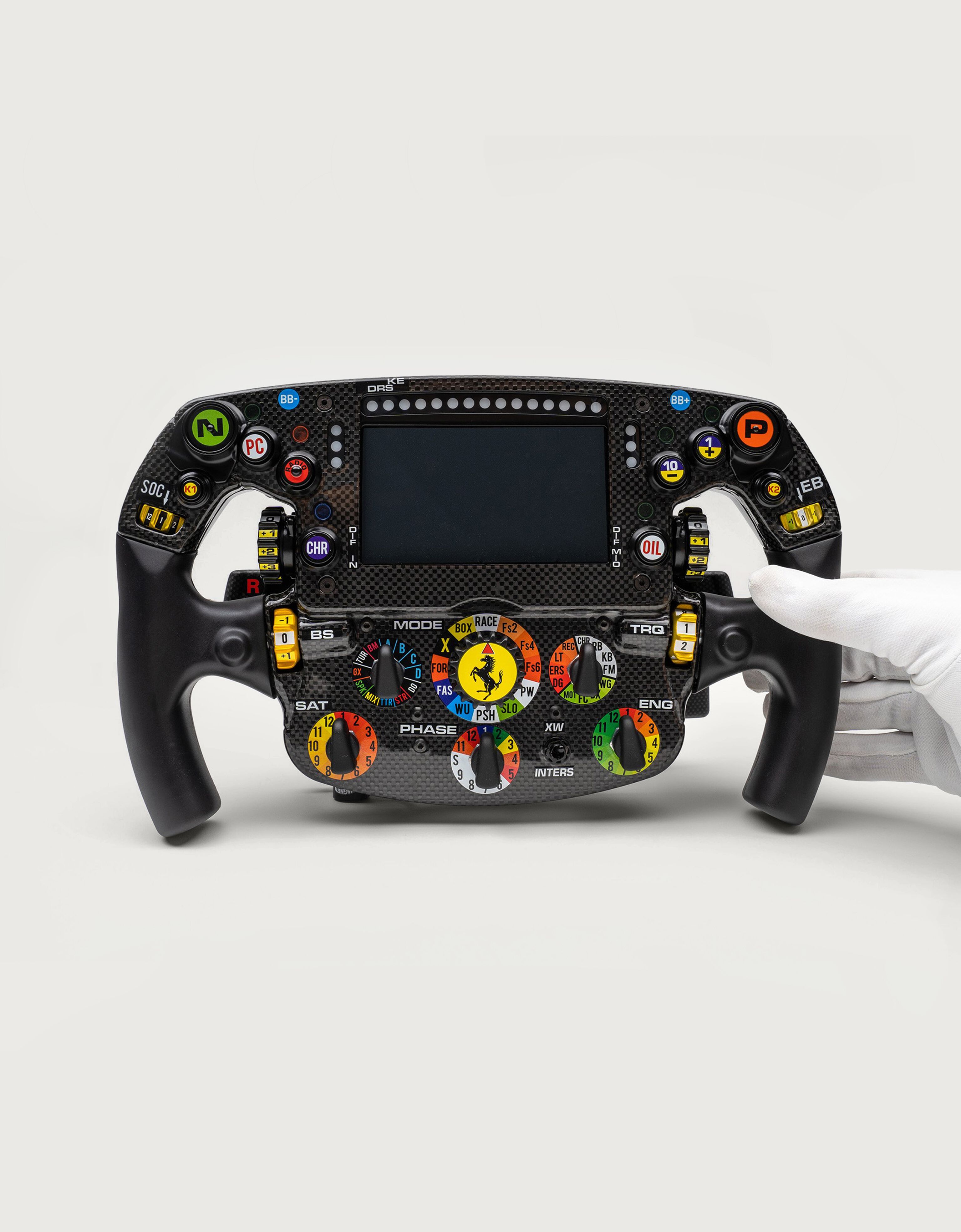 Ferrari 1:1 限量版 SF21 方向盘模型 黑色 F0403f