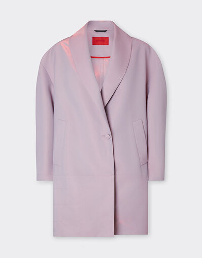 Ferrari 虹彩尼龙斜纹海军大衣 紫藤色 22438f